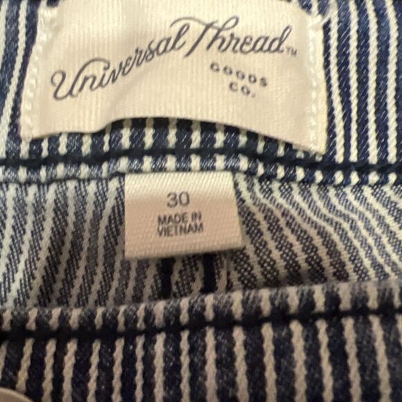 Universal Thread High Rise Wide Leg Jeans Blue Striped Women’s 30 NWT - Picture 5 of 9